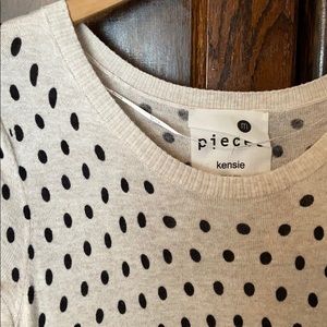 Polka dot Kenzie light sweater dress